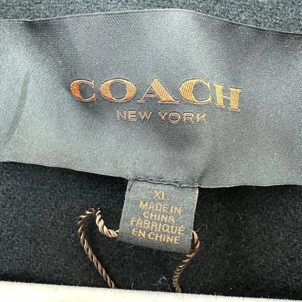Coach black wool